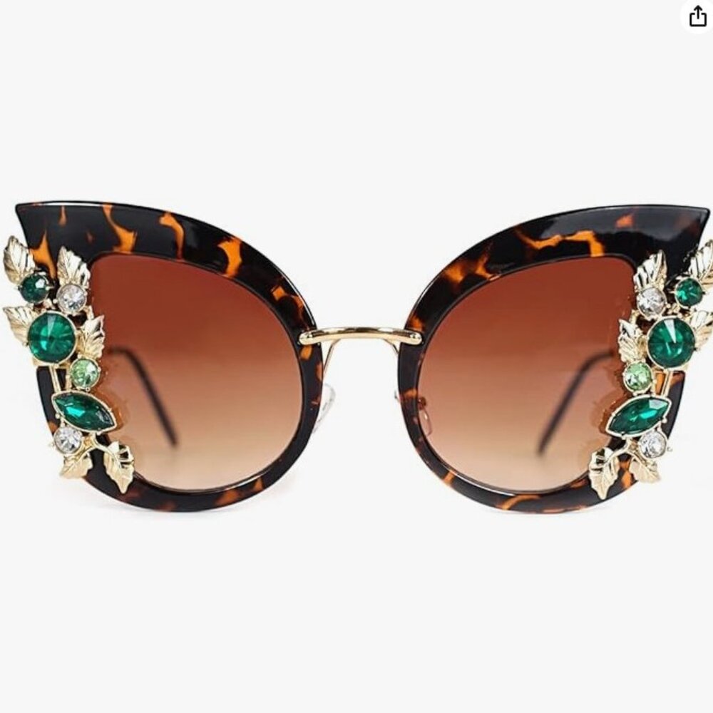 Butterfly Jeweled Sunglasses
